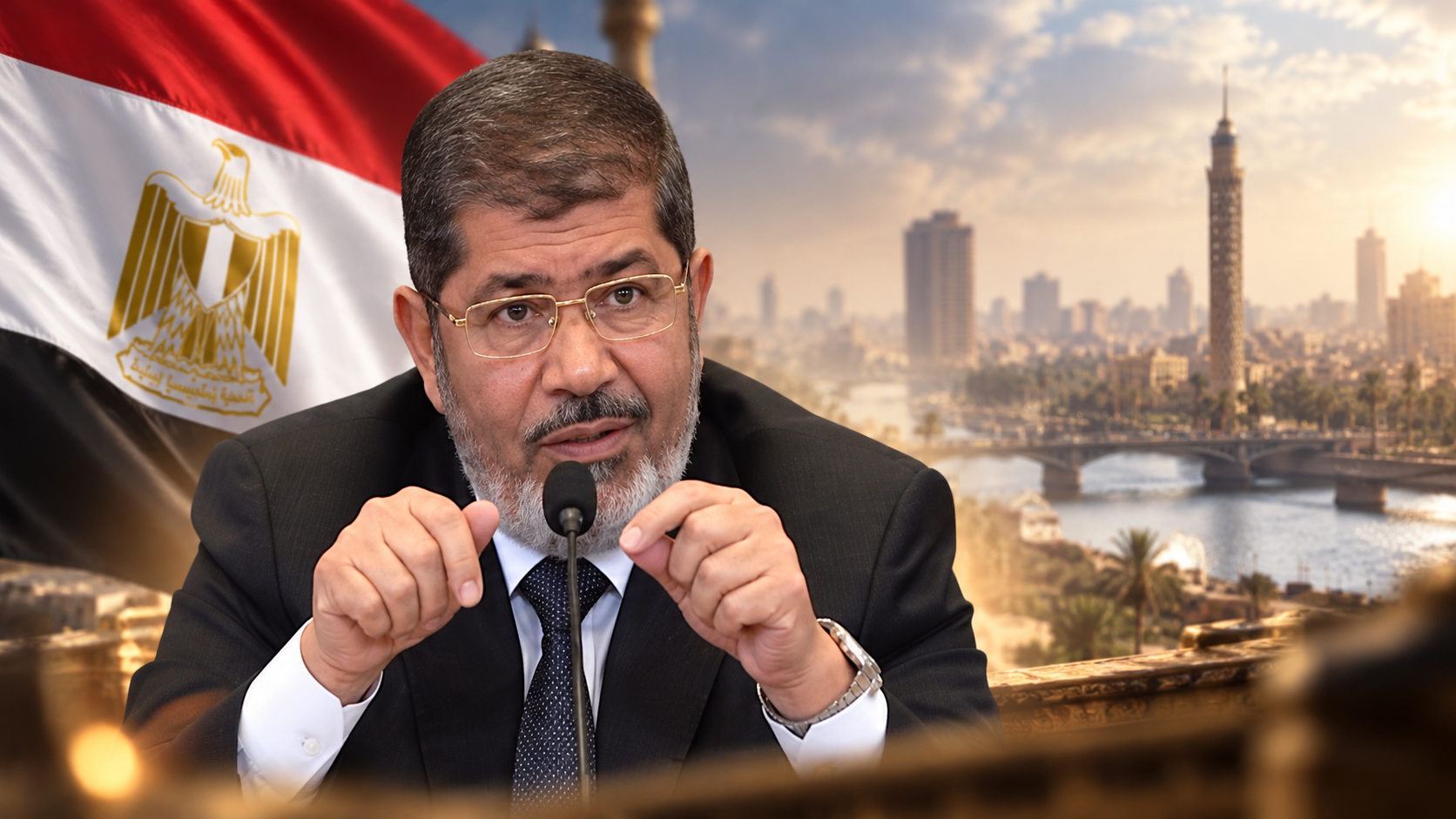 الرئيس مرسي مصر دولة مدنية وليست عسكرية أو ثيوقراطية