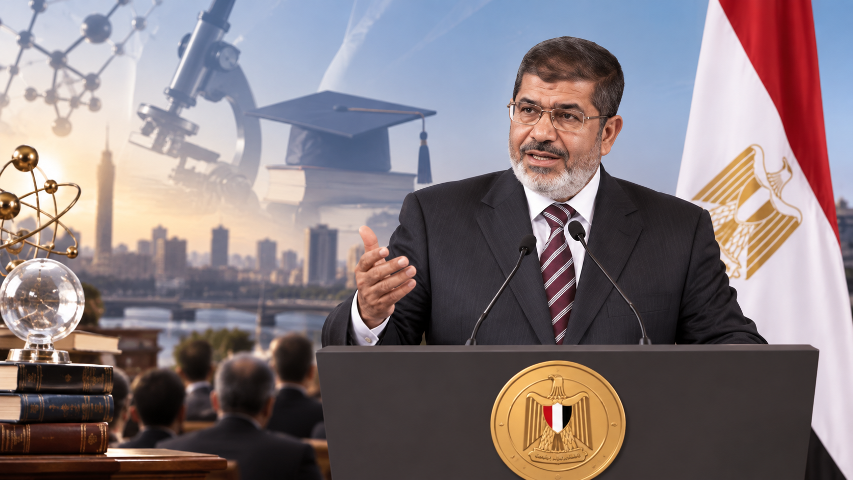 كلمة الرئيس مرسي في احتفالية عيد العلم بالقاهرة