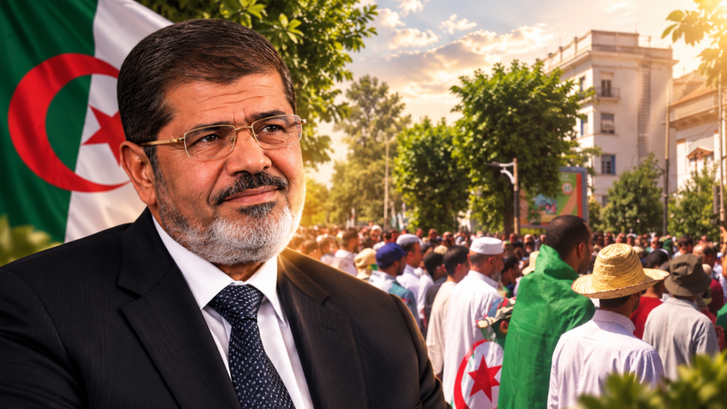 جزائريون يؤدون صلاة الغائب على الرئيس محمد مرسي في مدينة تيارت