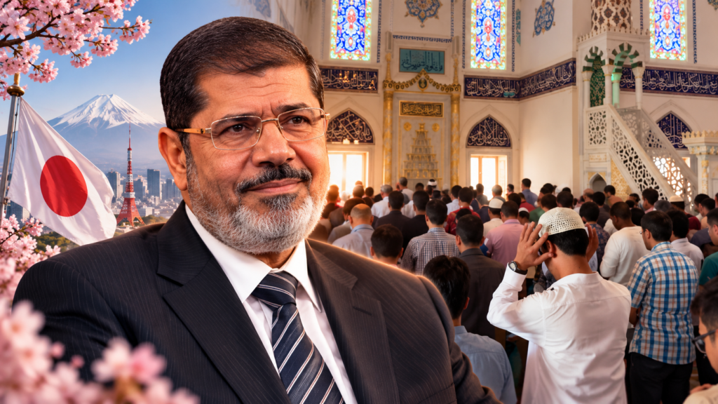 صلاة الغائب على الرئيس مرسي في العاصمة اليابانية طوكيو