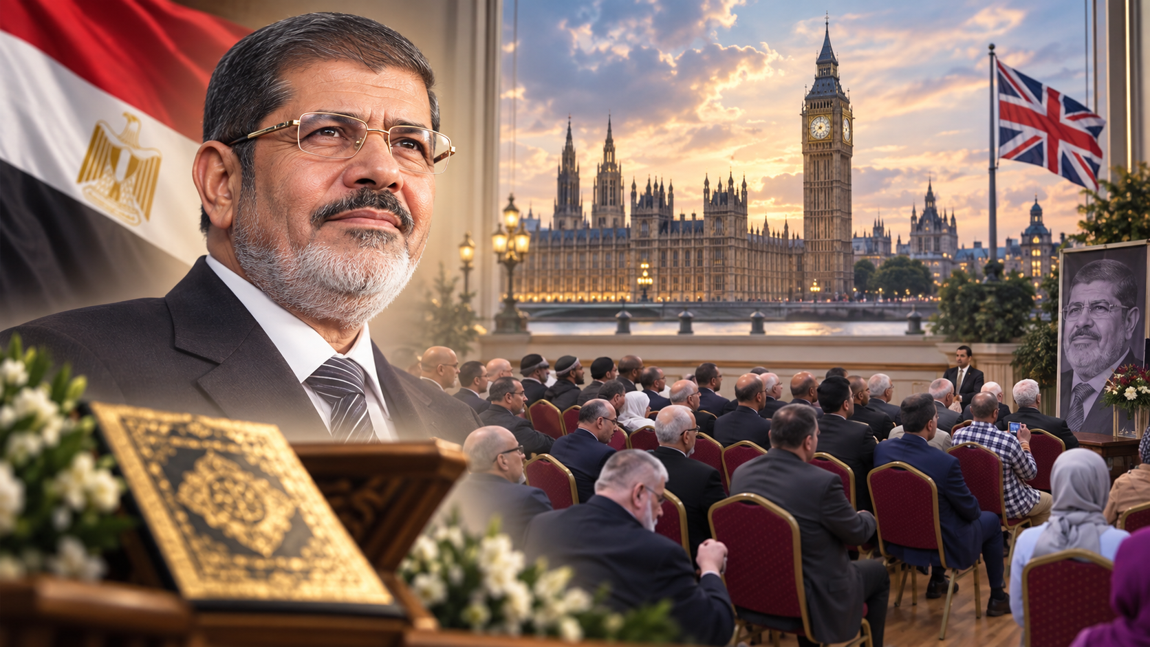 بيت عزاء للرئيس مرسي يجمع شخصيات عربية وإسلامية في لندن