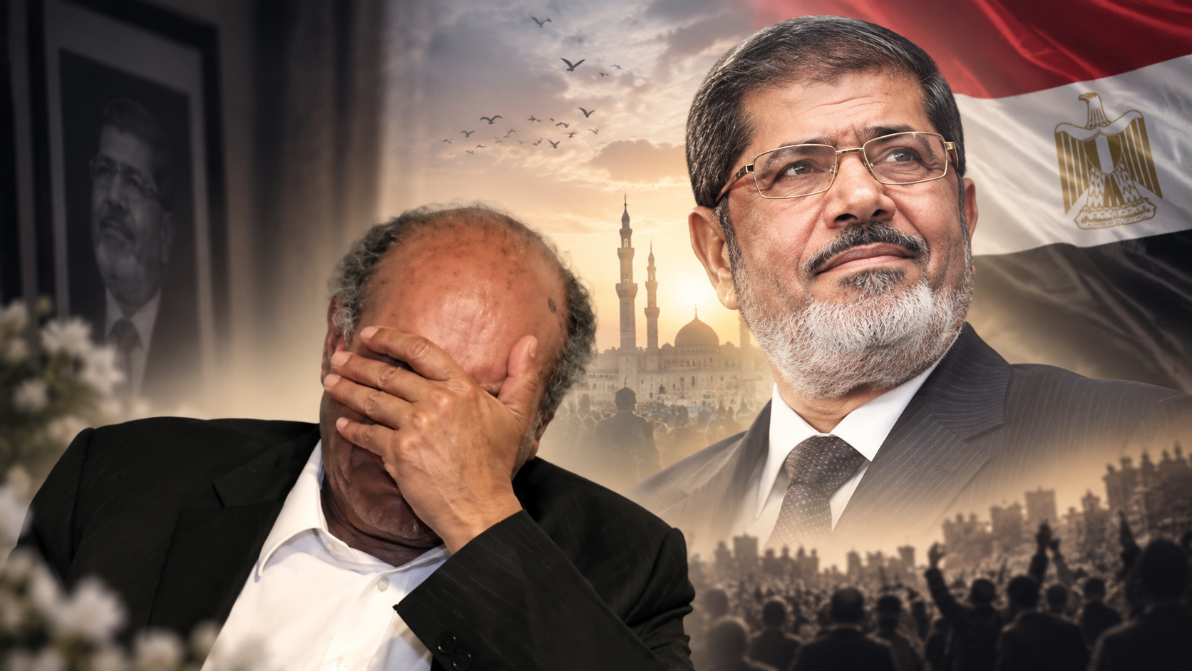 المرزوقي باكيًا الرئيس مرسي دخل التاريخ من أوسع أبوابه
