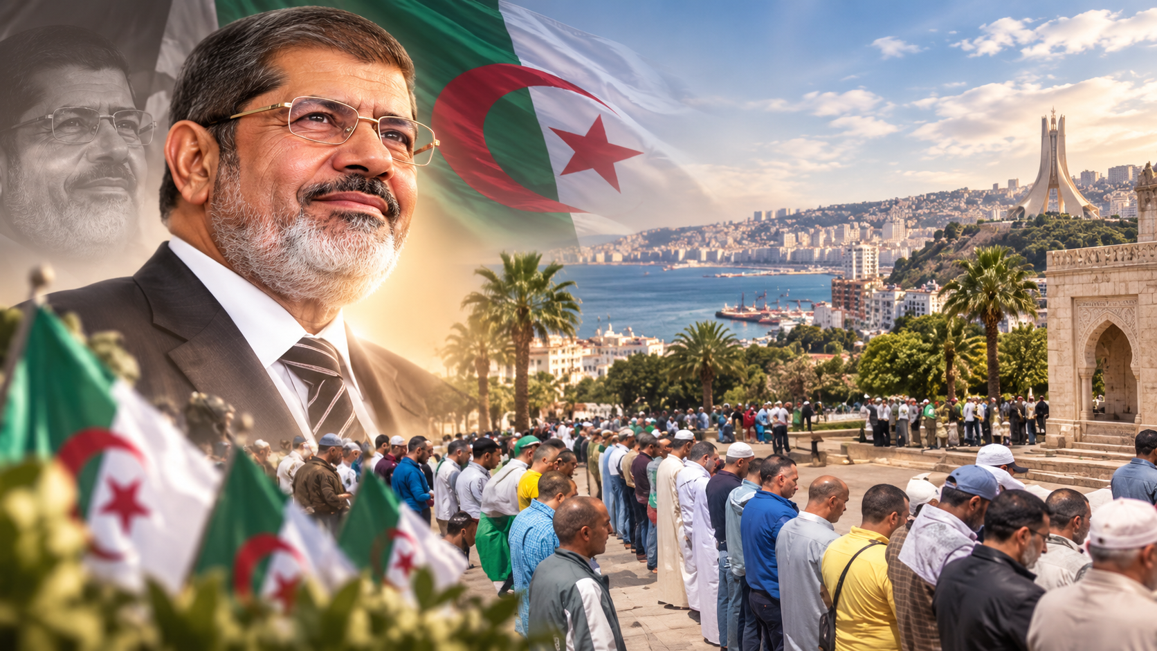 وهران الجزائرية تقيم صلاة الغائب على الرئيس مرسي